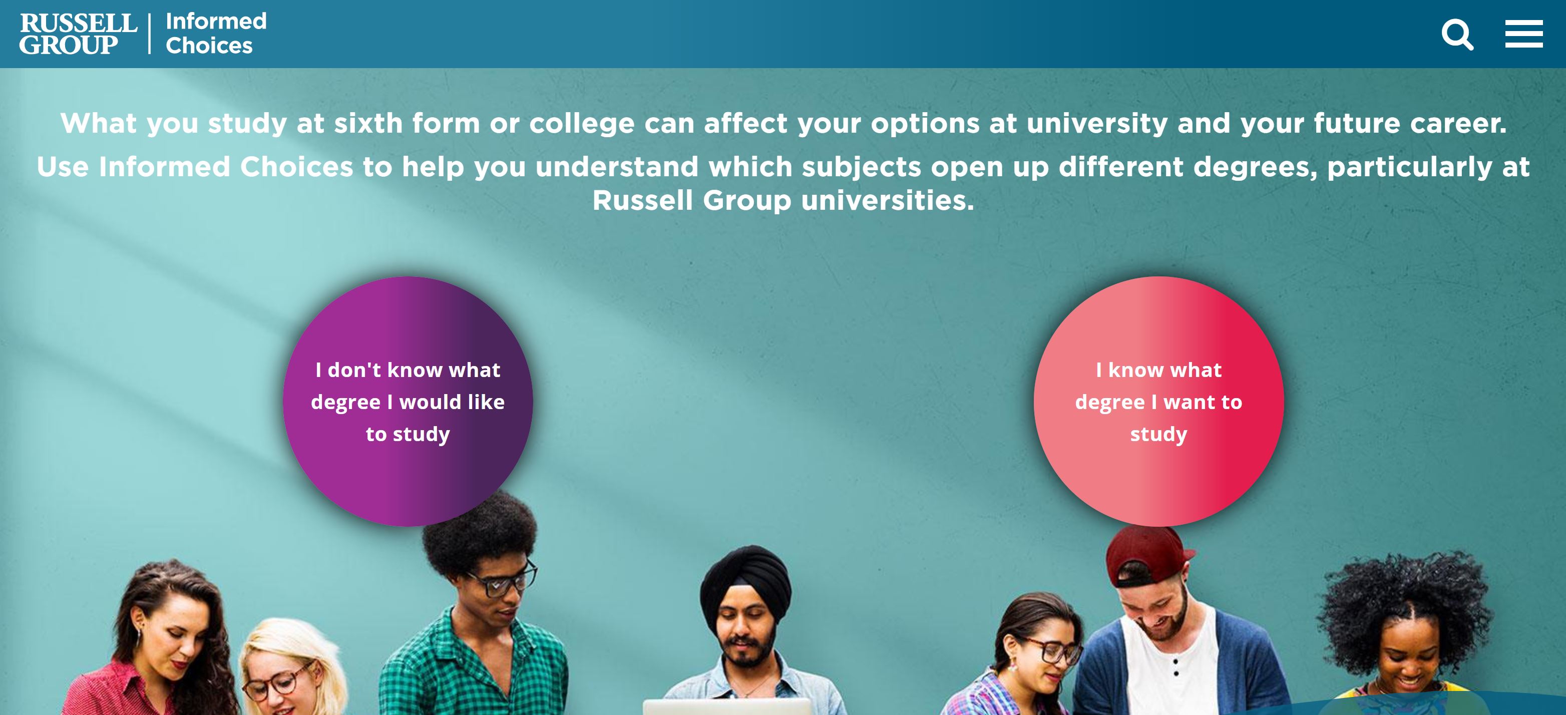 How Informed Choices can help support access to Russell Group universities