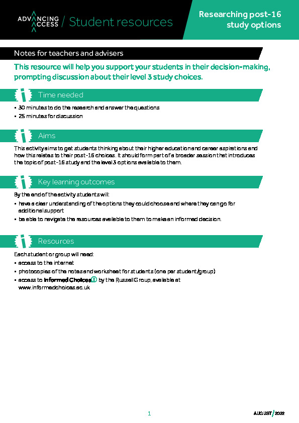 Access options for researchers and students